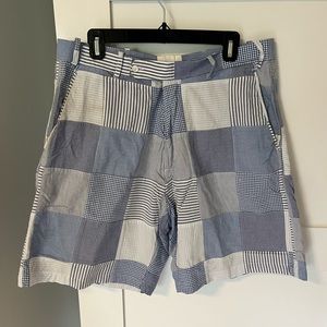 Peter Millar shorts, size 35. Patchwork design, 100% cotton.